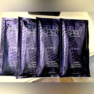4x WEN by Chaz Dean BELLA SPIRIT INDIGO TONING CLEANSING CONDITIONER - 2 oz. ea.